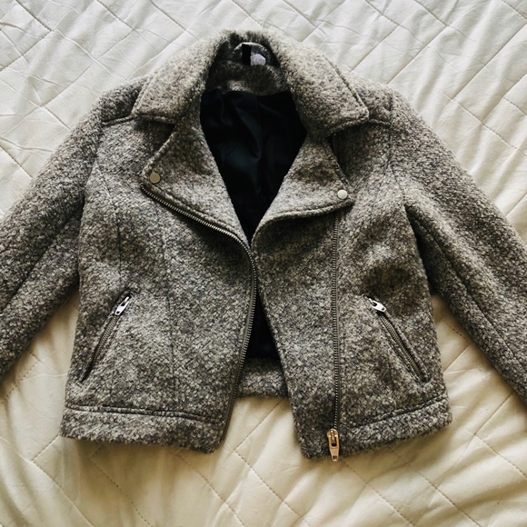 H&M Grey Cropped Jacket - Picture 2 of 5